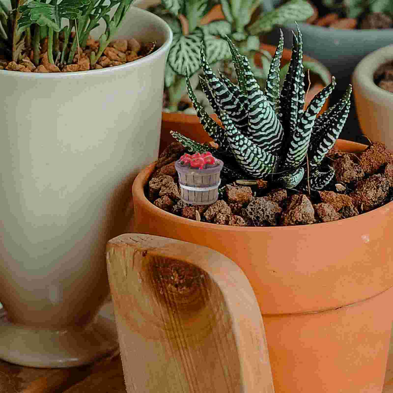 Mini Miniatura Plantas Em Vasos, Micro Paisagem, Ornamento, Casa Bonsai Suprimentos, Resina, Acessório