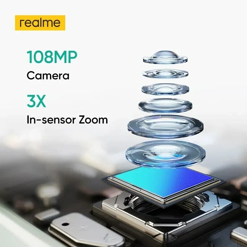 Realme-C67 Smartphone com Câmera AI, Snapdragon 685, 6,72 pol, Display 90Hz, 108MP, 5000mAh, Carga SupervOC de 33W, Suporte NFC, Versão Global