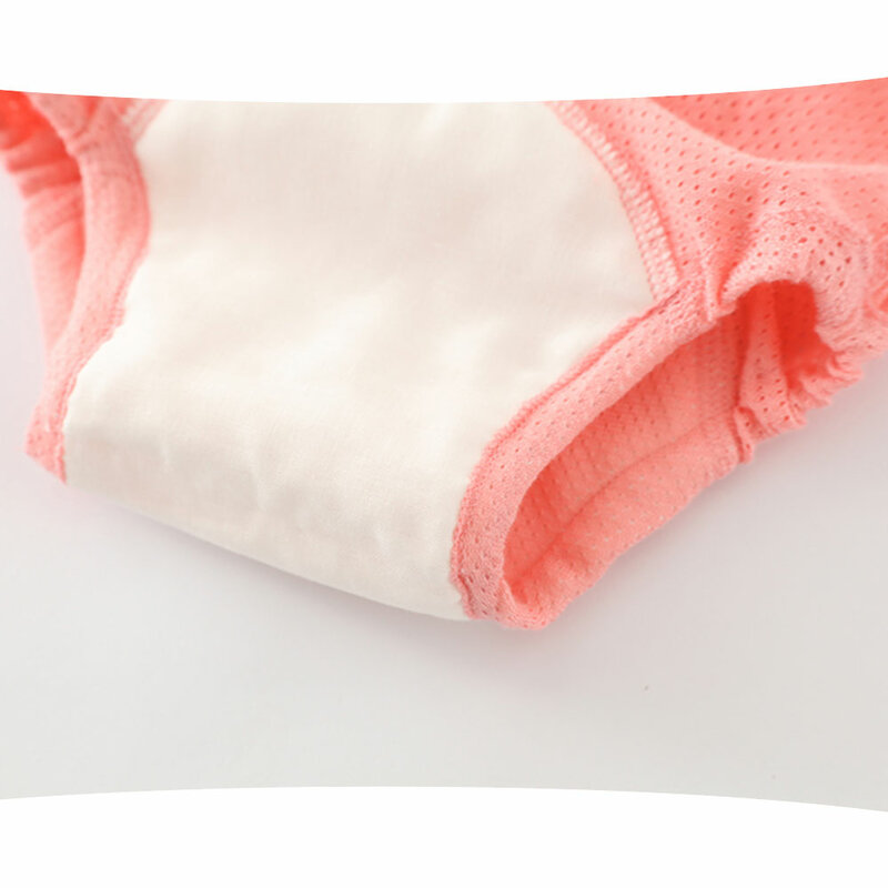 Pantalones cortos de algodón para bebé, ropa interior de entrenamiento, impermeable, reutilizable, 4 piezas