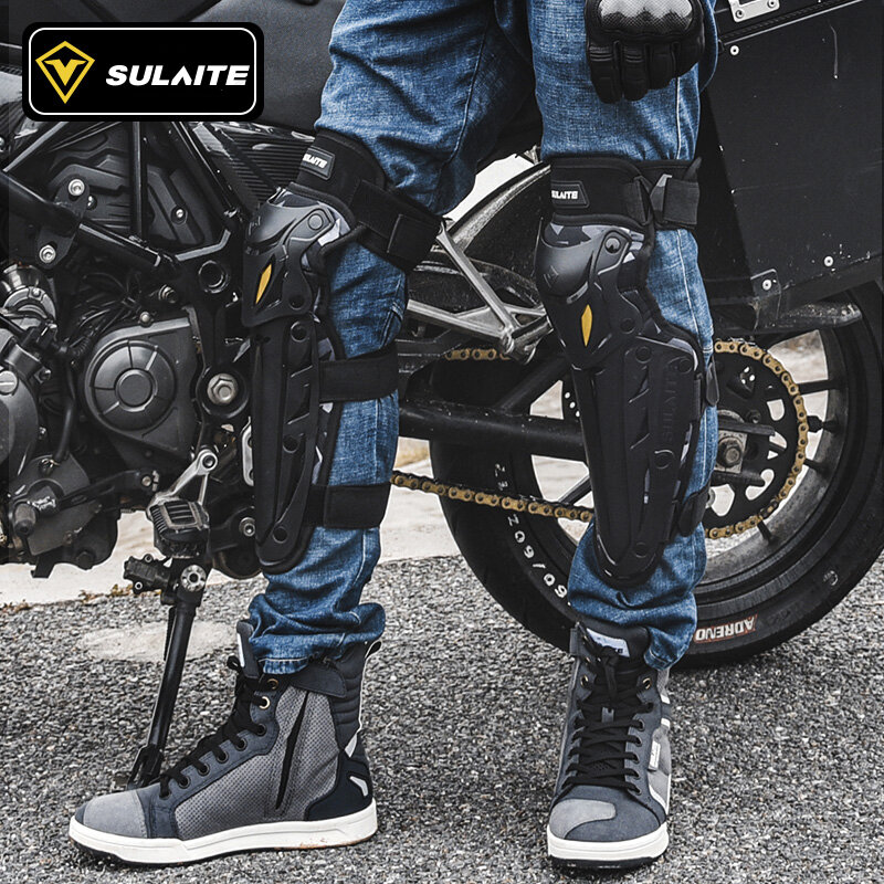 Bantalan Lutut Motocross Pelindung Moto Pelindung Siku Pengendara Sepeda Motor Balap Off-Road MTB Bantalan Lutut
