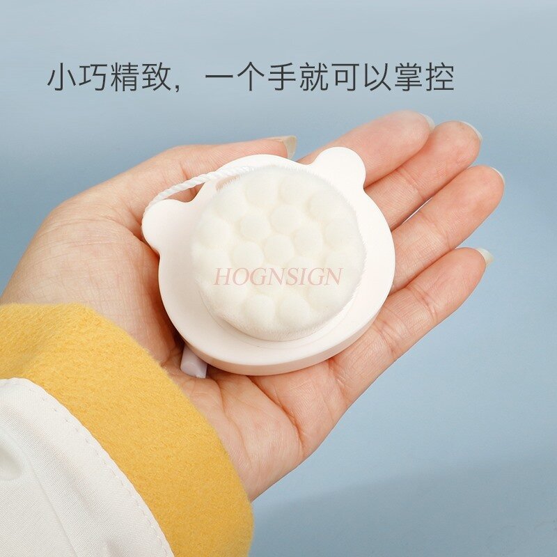 Śliczny ręczny silikonowy dwustronny szczotka do mycia twarzy masaż oczyszczający skórę miękkie szczotka do czyszczenia do włosów