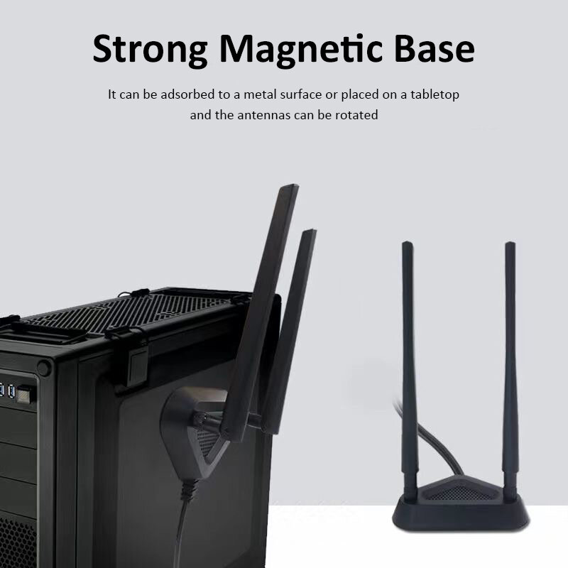 High Gain 2,4g 5,8g 5g Zweifrequenz-Verlängerung kabel Externe Antenne für Asus Wifi Router Wireless Card Magnetische Saug basis