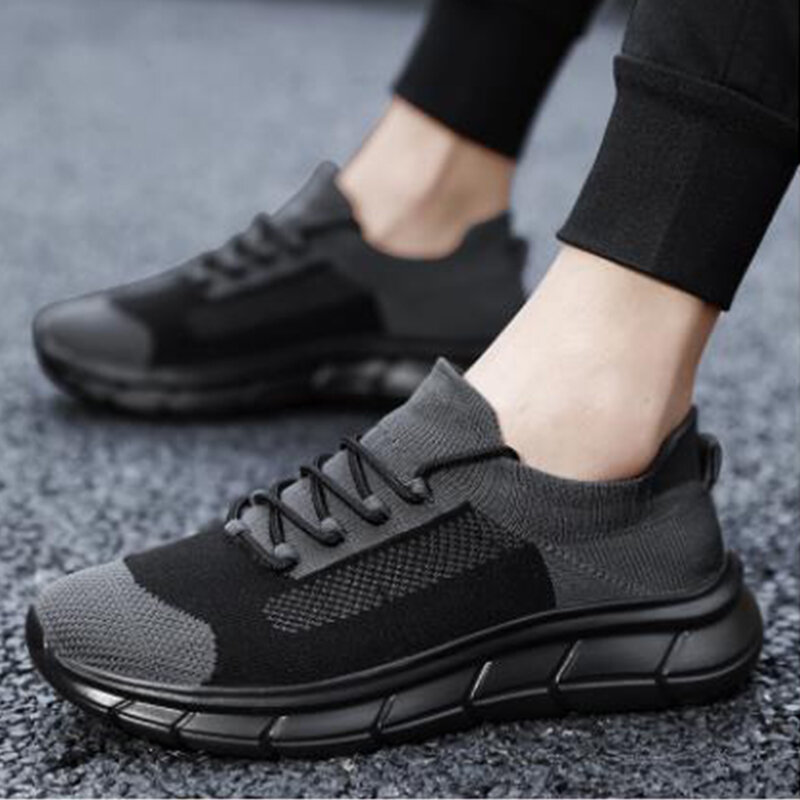Men's Sports Shoes Round Tie Up Couple's Shoes Casual Light Shoes Hot Selling Style Gym Snackersskateboard Light Men's Running