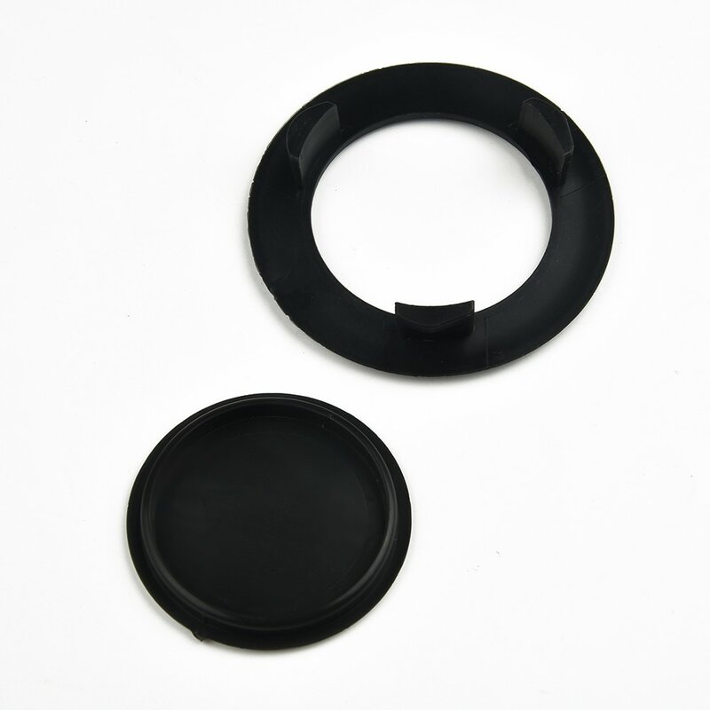 ชุดที่ปิดรูวงแหวนสำหรับร่มโต๊ะในสวนขนาด2นิ้วพลาสติกสีดำสำหรับลานกลางแจ้งชุดวงแหวนและหมวกใหม่