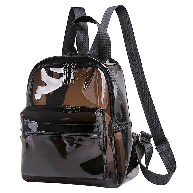 透明なPVCミニバックパック、かわいい学校のブックバッグ、「スルー、ファッション