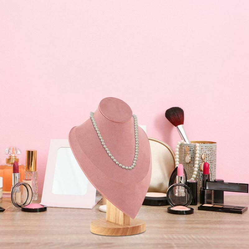 Jewelry Display Mannequin Bust Necklace Display Stand Freestanding Storage Rack Shelf Necklace Display Bust for Countertops