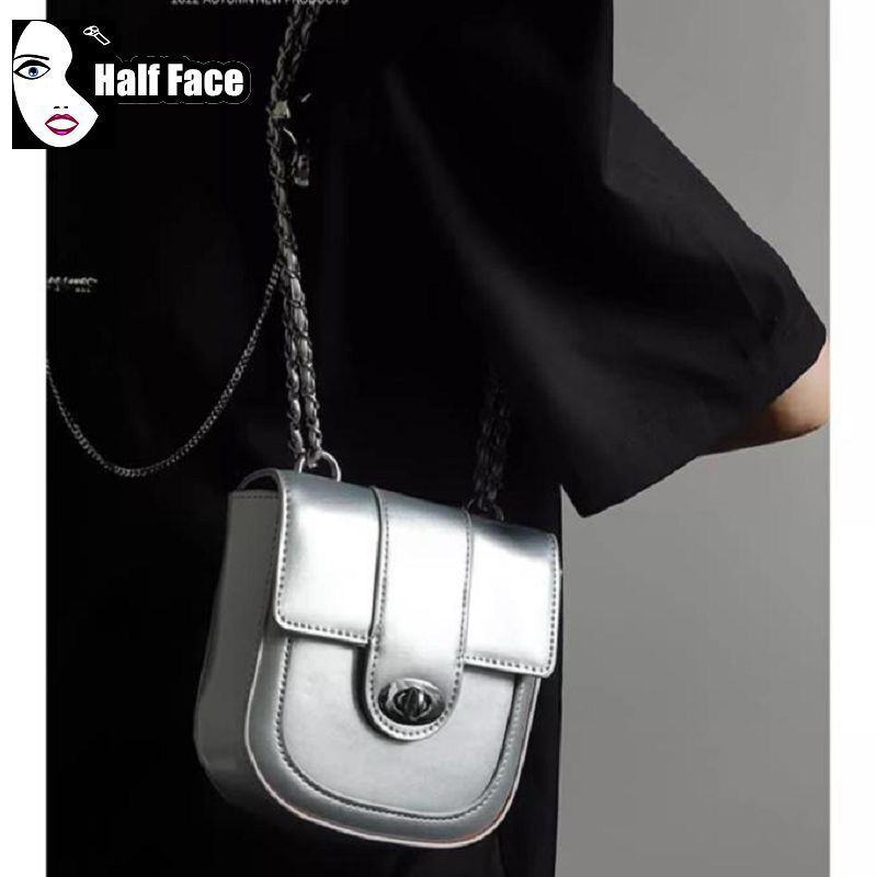 Женская готическая Сумка-конверт Y2K в стиле Харадзюку для девушек, дамская сумочка на одно плечо в стиле панк, миниатюрная сумка через плечо в стиле "Лолита", с цепочкой, тоут