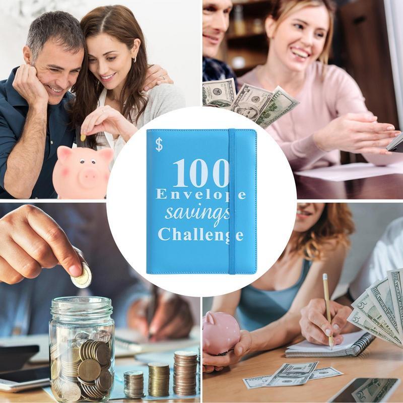Budget Binder Envelopes Easy & Fun Way To Save 5 050 In 100 Pockets 100 Pockets Cash Envelopes Savings Challenge Book For