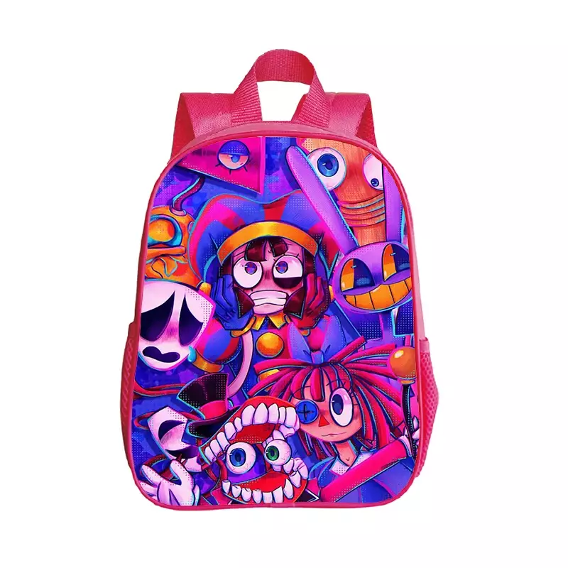 Niesamowite cyfrowe plecaki cyrkowe torby przedszkolne wodoodporne różowe torby na książki dla chłopców dziewczęce torby szkolne dla dzieci plecak Anime