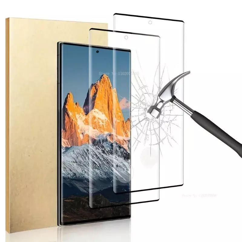 Закаленное стекло твердостью 9H для Samsung Galaxy S10, S20, S21, S22, S23, 2 шт.