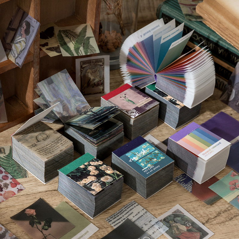 Journamm DIY 소재 공예 빈티지 스크랩북 종이, 카와이 아트 정크 저널 데코 스티커, 자연 컬렉션, 50-366 개
