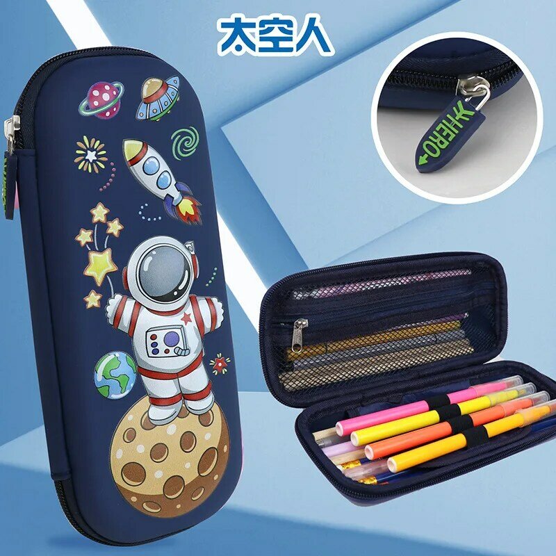 Trousse à crayons 3D EVA grande capacité, porte-stylo mignon Cartoon sac à crayons pour filles garçon enfants papeterie scolaire boîte à crayons