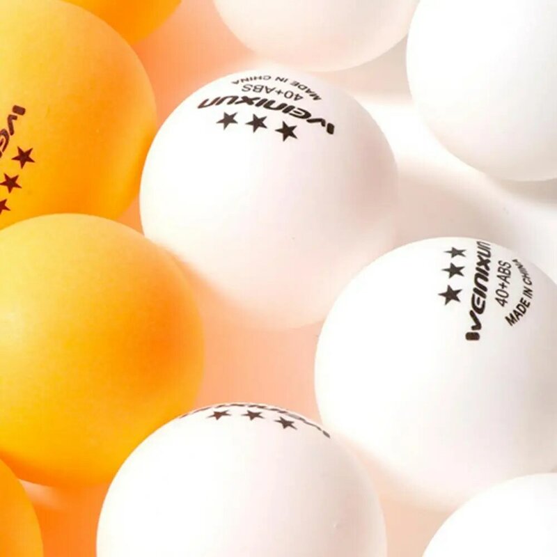 Conjunto de bola de pingue-pongue de tênis de mesa de alto desempenho, equipamento de treinamento, branco, amarelo, 3 estrelas, 10 peças