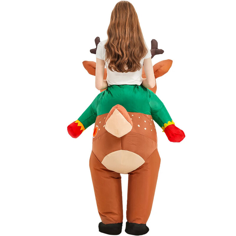 Costumes gonflables Elk Rabbit pour adultes et enfants, flamant rose trempé, Pourim, Pâques, Halloween, fête de Noël, mascotte, paupières, jeu de plis, nouveau