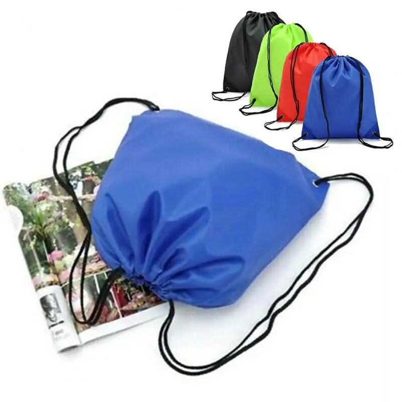 Outdoor podróżny tkanina poliestrowa pyłoszczelny plecak torba ze sznurkiem pokrowiec