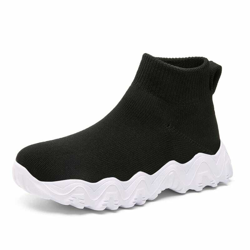 Mwy crianças botas menina menino não deslizamento esporte sapatos crianças meias sneakerss sapatos casuais chaussure pai-criança sapatos tamanho 26-40