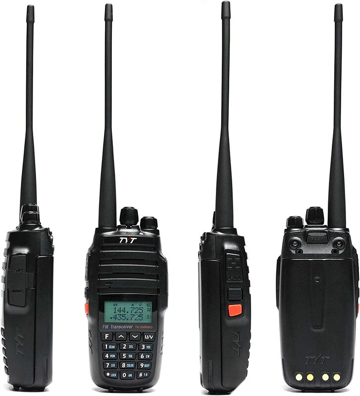 TYT TH-UV8000D 10W 3600mAh Radio genggam 136-174MHz UHF 400-520MHz genggam pemancar Ham Radio FM dua arah