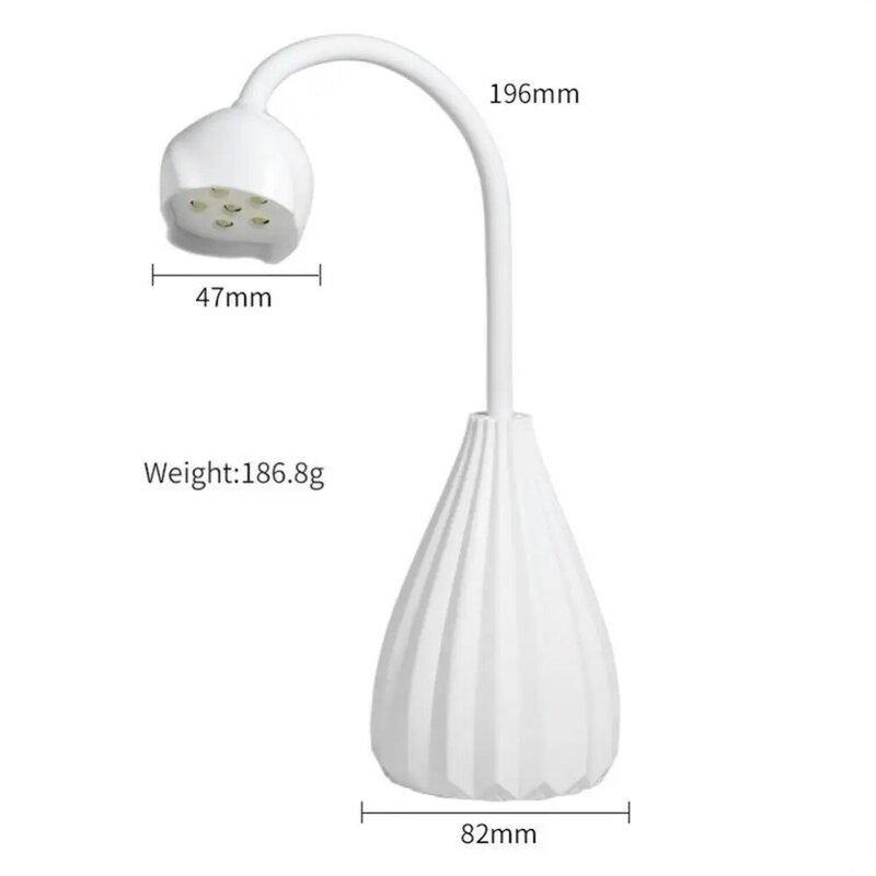 Lampe de Cuisson en Tranche d'Ongles, Portable, Batterie Rechargeable, Machine de Photothérapie, Manucure
