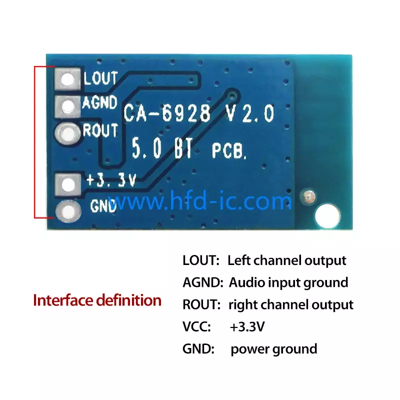 وحدة مكبر الصوت الرقمي المزدوج ، وحدة امدادات الطاقة LED ، لوحة الدوائر الصوتية ، بلوتوث ، 5 فولت ، CA6928