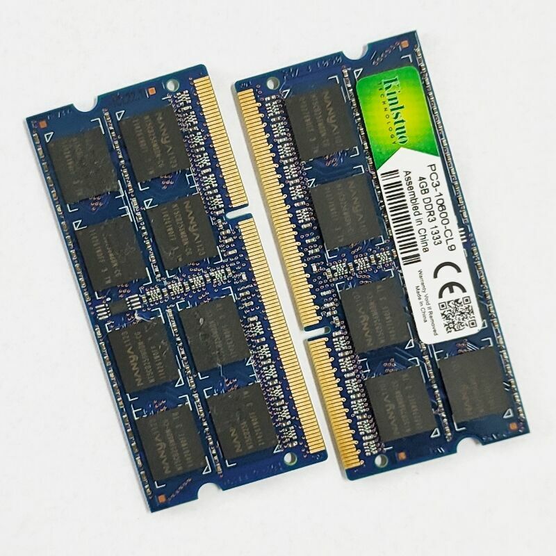 DDR3 4GB 1333MHz หน่วยความจำแล็ปท็อป Ddr3 4GB 2RX8 PC3 1.5V 4GB 10600โน้ตบุ๊ค Memoria SODIMM 204PIN