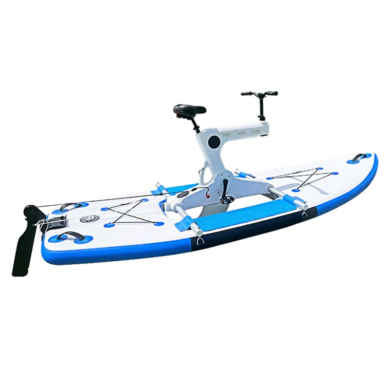 Vélo d'eau de mer à une planche, PE + métal, à pédale, planche à pagaie, SUP
