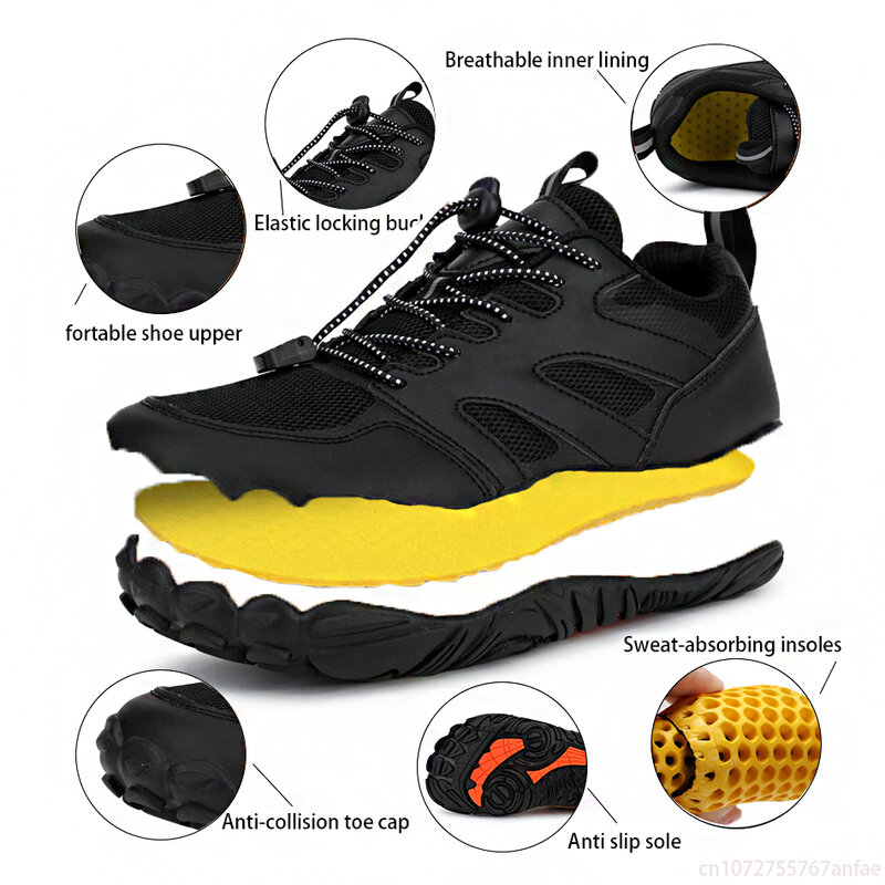 2024 Barefoot Trail Shoes Barefoot Mountaineering Shoes for Men Casual Ladies Women Hiking Water Shoes Aquatic Sneaker Shoe