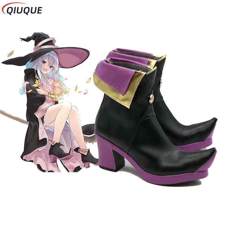 Anime The Journey of Elaina Cosplay Shoes Wandering Witch Boots Majo No Tabitabi Lovely Halloween Party Accessories