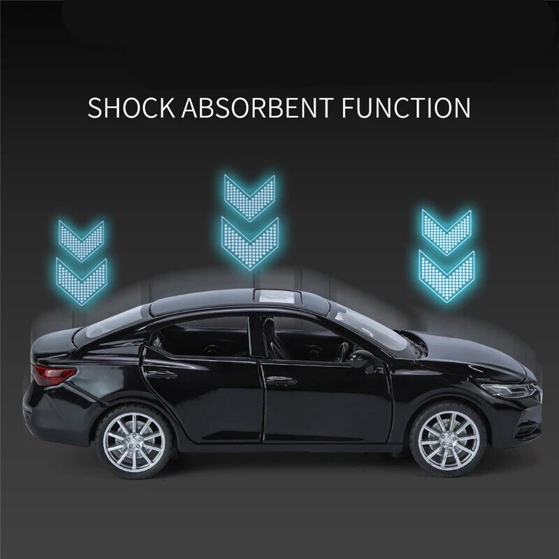 1:32 Nissan Sylphy Alloy Car Model Diecast Metal Toy Vehicles Car Model High Simulation Collection Sound and Light Kids Toy Gift