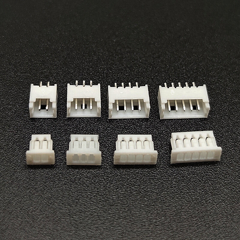 60 zestawów JST 1.25 2p 3p 4p 5 pin 1.25mm Pitch Terminal/obudowa/prosty Pin złącze wcon złącza przewodów zestawy
