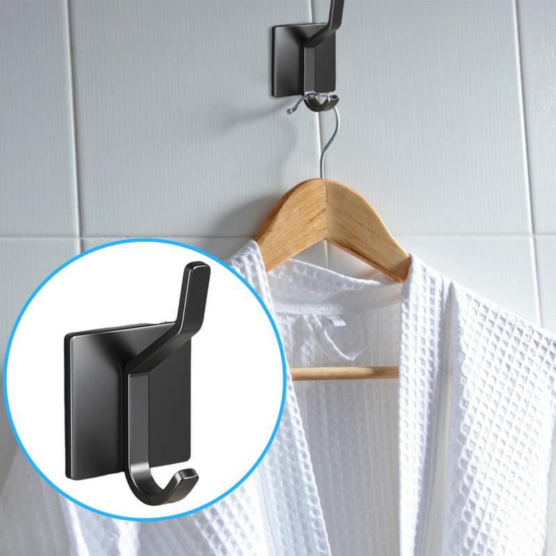 Gancho de parede de aço inoxidável, Organizador do chuveiro que economiza espaço, Gancho durável, Impermeável, Auto-adesivo, Banheiro para toalhas