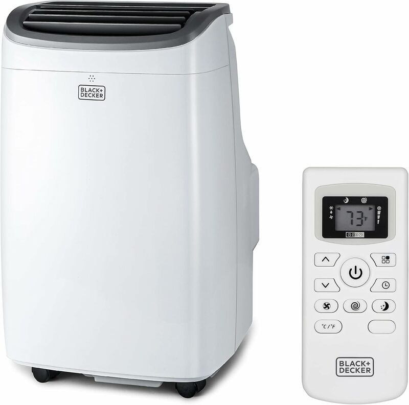 New 8,000 BTU Portable Air Conditioner up to 350 Sq.Ft.with Remote Control, White