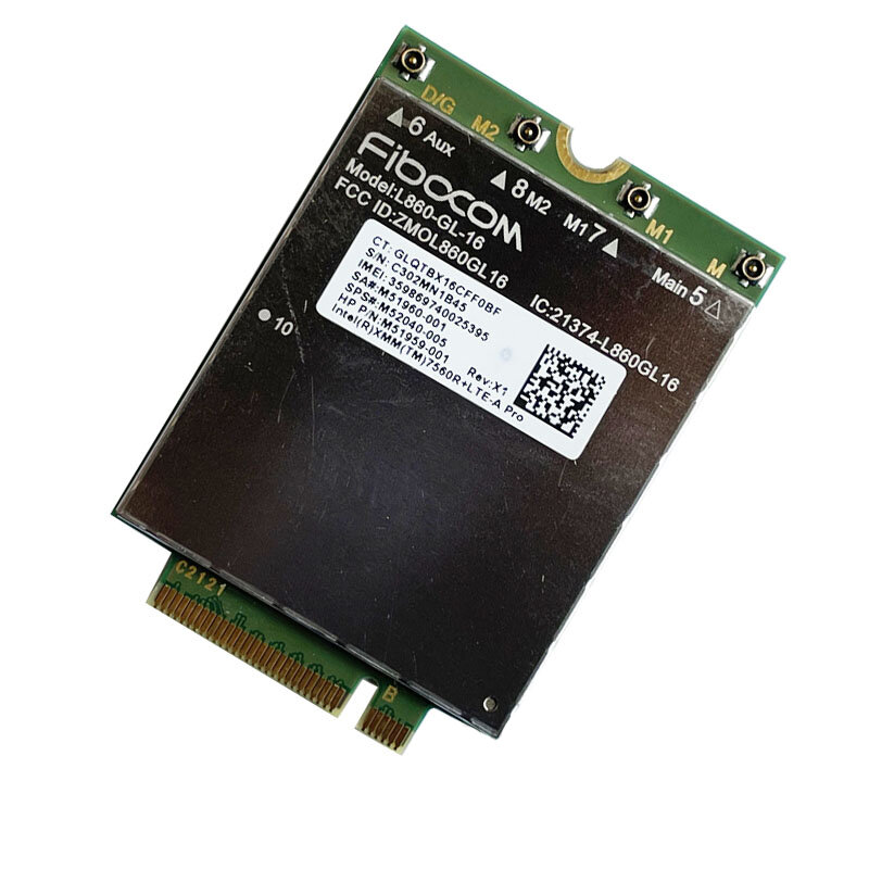Fibocom L860-GL-16 moduł LTE Cat16 M.2 Intel XMM7560R LTE-A Pro Chippest M52040-005 L860-GL kartę wpan dla Laptop HP