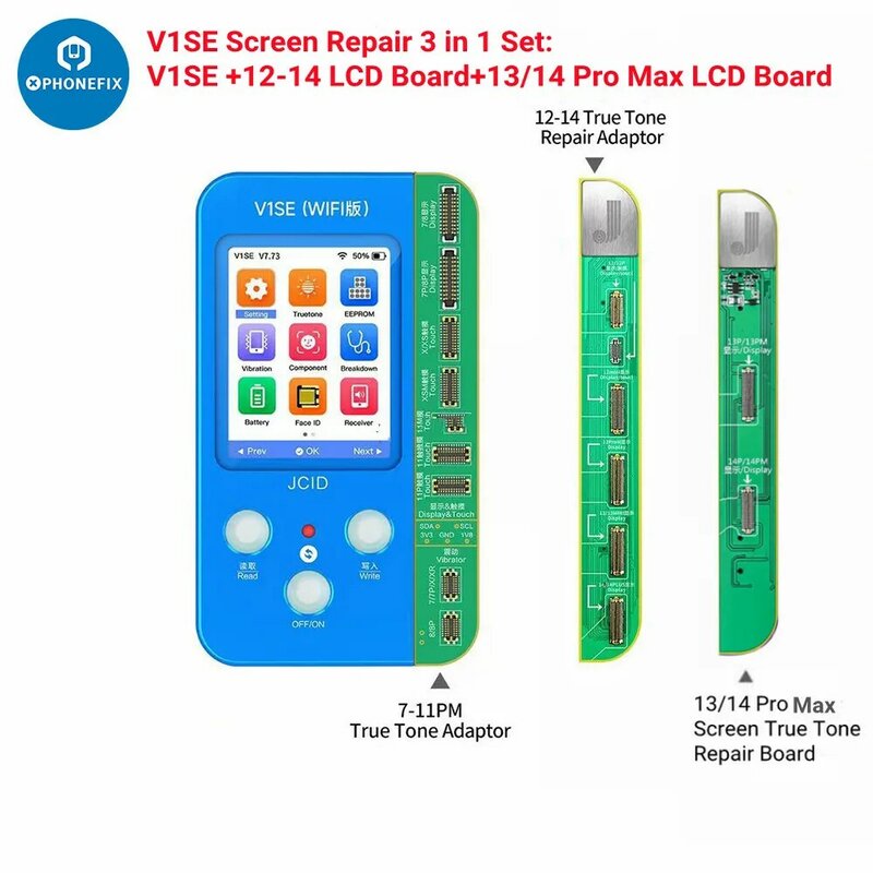 JC JCID V1SE Screen True Tone Repair Board For iPhone 11 12 13 Mini 14 Pro Max Original Color True Tone Screen Display Recovery
