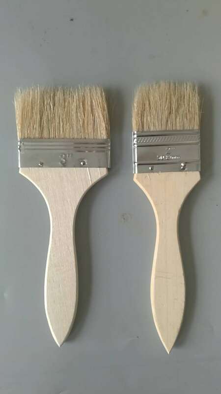 Paint brush 2-inch 3-inch 4-inch bristle brush brown brush FRP bristle brush hand paste tool pig hair brush