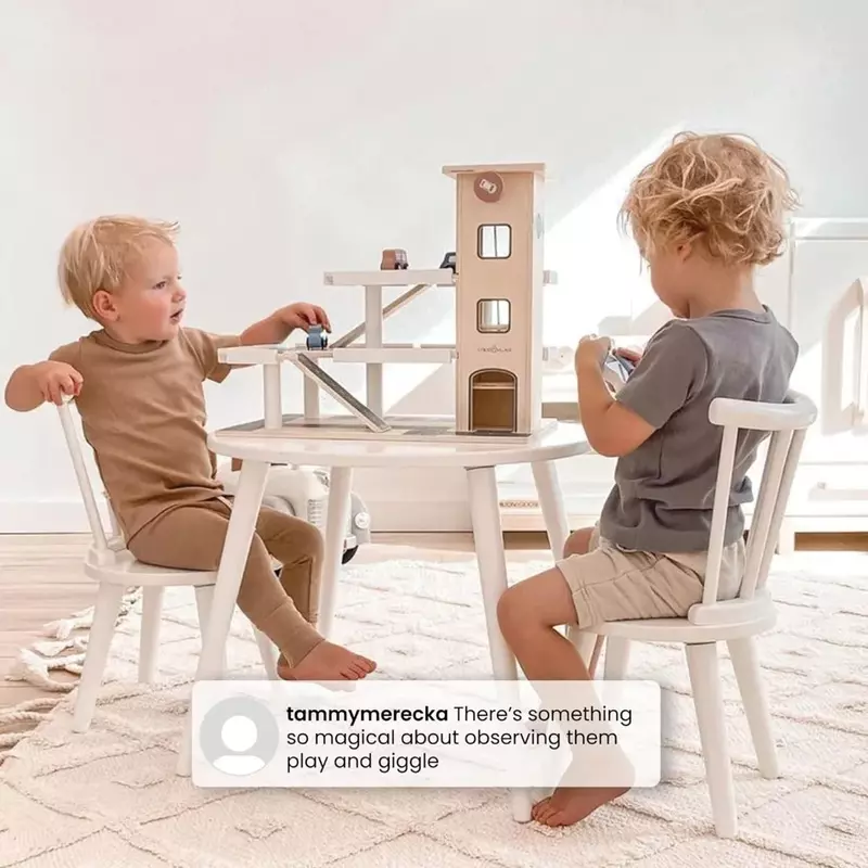 子供用テーブルと椅子2脚セット、grey、artsやクラフトに最適、enguardゴールド認定
