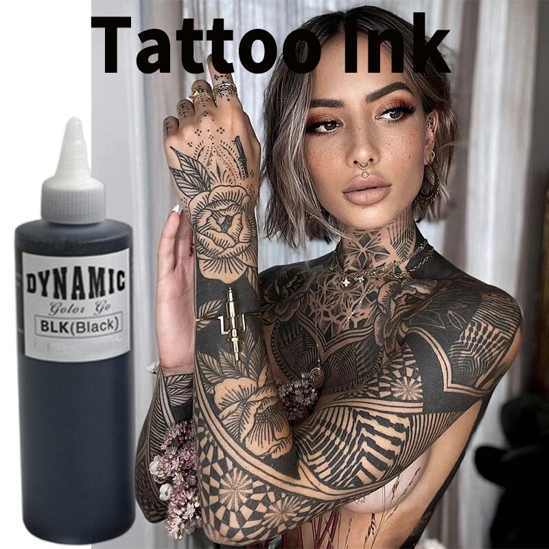 Dynamic-tinta de tatuaje de 8 colores, pigmento de maquillaje permanente, Microblading, arte corporal, Pinturas naturales, labios, delineador de ojos, 240ml, nuevo