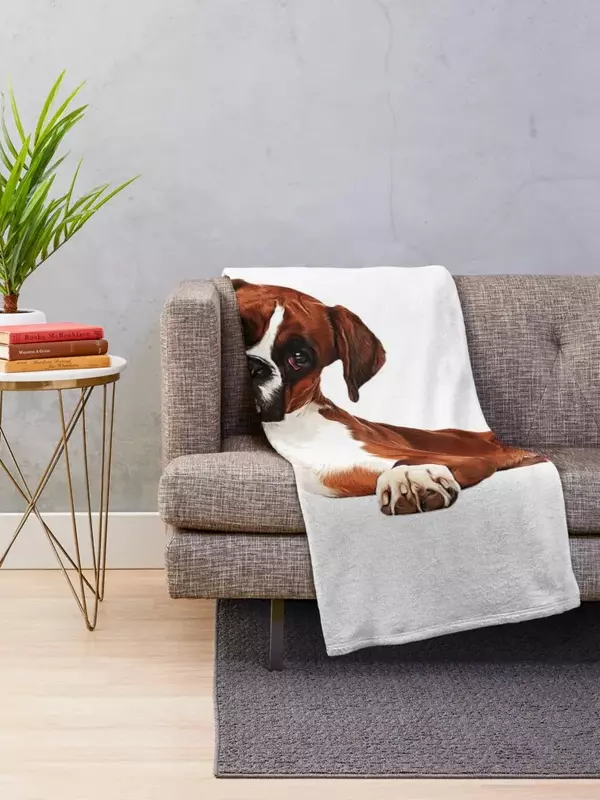 Очаровательное боксерское одеяло для собак, теплое зимнее мягкое одеяло
