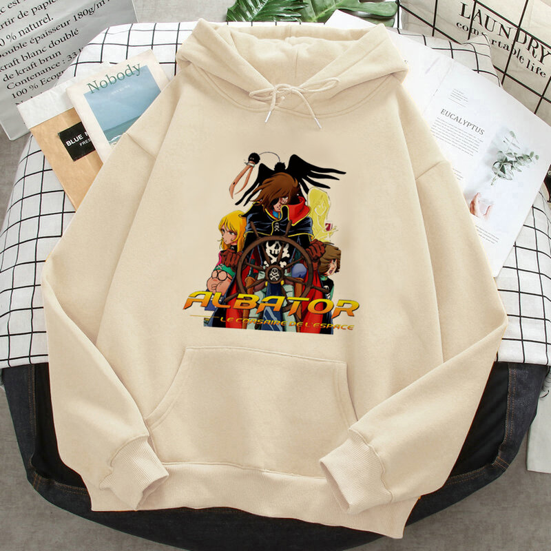 Albator-sudaderas con capucha para mujer, ropa de calle de anime, estilo coreano, ropa estética, jersey de los 90