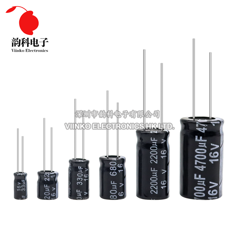 Capacitor eletrolítico de alumínio, 10V, 16V, 25V, 35V, 50V, 400V, 450V, 470UF, 100UF, 220UF, 330UF, 470UF, 680UF, 1000UF, 47UF, 10UF, 22UF, 0,47 UF