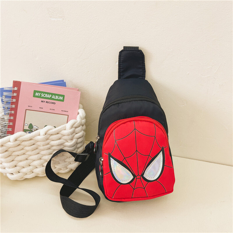 Disney-mochila de hombro de Marvel para niños y niñas, bolso de gran capacidad con patrón de Spiderman, bolso informal para estudiantes, novedad