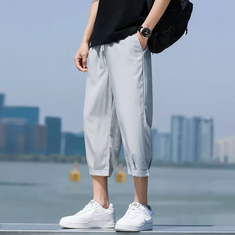 Летние однотонные мужские спортивные шорты, повседневные Новые Классические дышащие уличные повседневные пляжные брюки, укороченные брюки