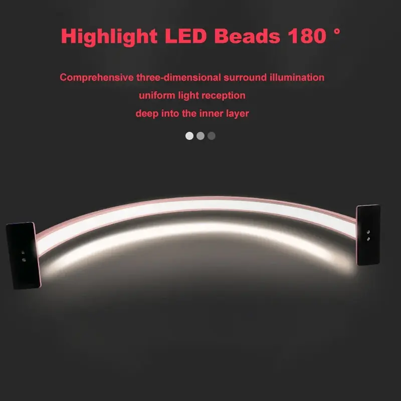 Полулунная U-образная лампа для дизайна ногтей, 40 см/55 см