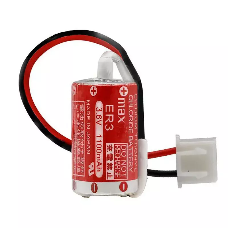 1PC Original ER 1100mAh 3 3.6V PM-20BL ER14250 F940 PLC Lithium Battery with Plug for Hitachi Elevator GHE-FMT Backup Battery
