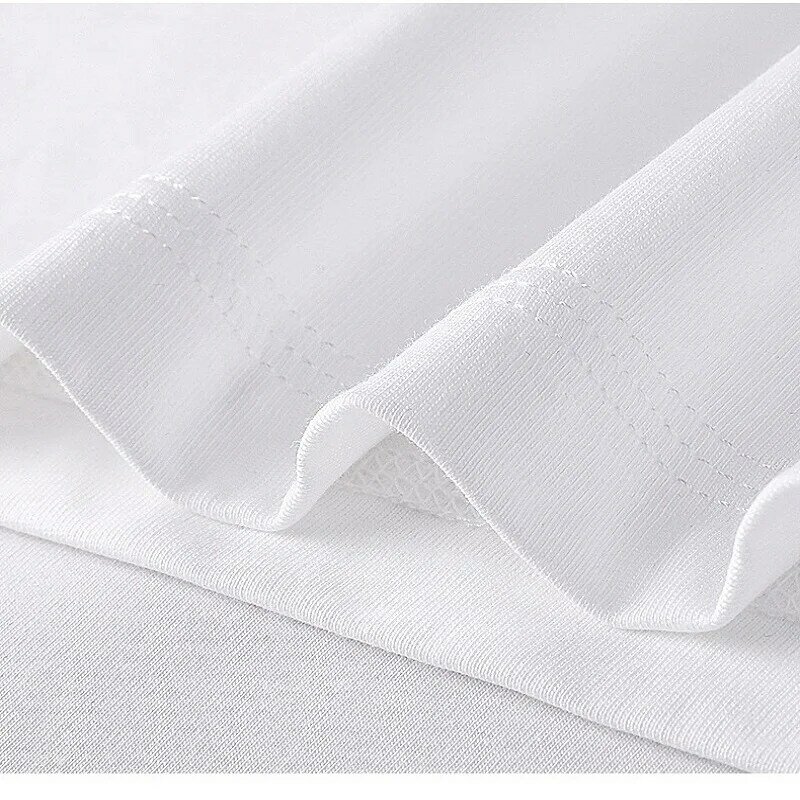 Camiseta de algodón puro para hombre, camiseta de manga corta con estampado informal, holgada y cómoda, verano, 2024