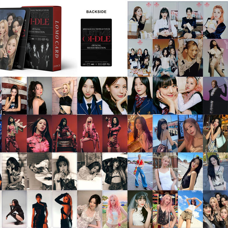 Kpop (G)I-DLE  Integrated Link Photocard Album Lomo Card Jeon So-yeon Minnie YUQI Yeh Shuhua Cho Mi Yeon Postcard for Fans