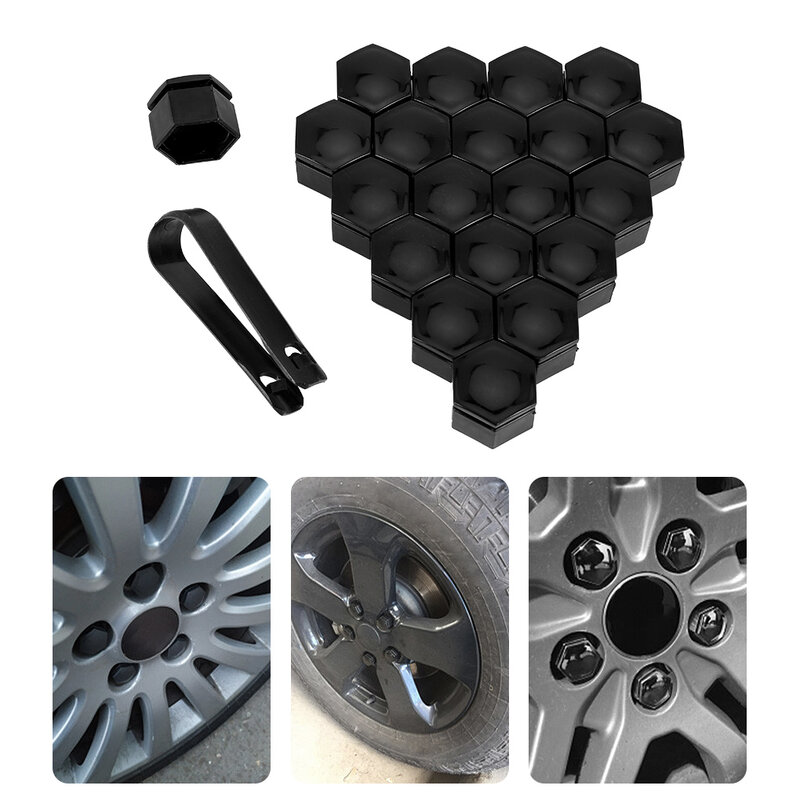New 20PCS 22/21/19/17mm Car Wheel Nut Caps Protection Covers Caps Anti-Rust Auto Hub Screw Cover Car Tyre Nut Bolt Exterior