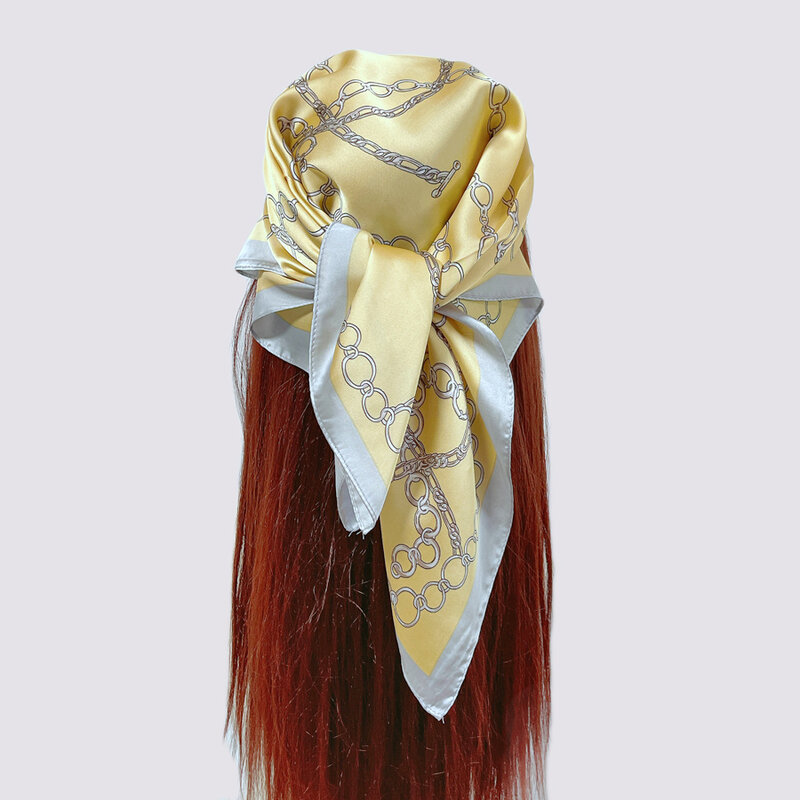 Vintage Kleine Quadrat Schal Frauen Seide Krawatte Sommer Dekoriert Stirnband Elegante Dame Neck Schal HEIßER
