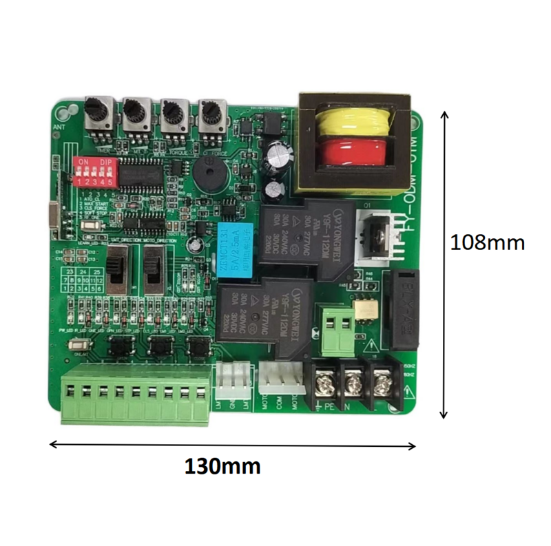 220V/110V Sliding Gate motor  Circuit board with Slow stop Automatic  closing 433MHZ Remote control and Mobile Bluetooth PCB
