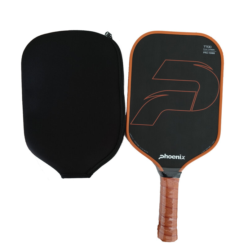 Toray T700 Carbon Fiber Carbon Friction Surface Raw Carbon CFS Competition 16mm Pro Pickleball Paddle