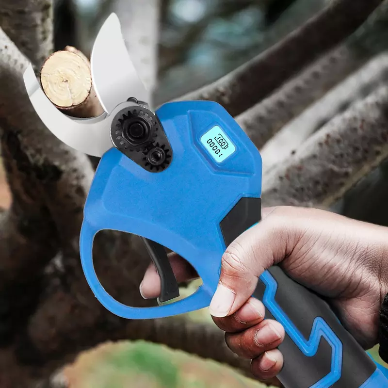 Brushless Electric Pruner Shear 2 Gears Cordless Rechargeable Tree Branches Electric Pruning Garden Tool For Makita 18V Battery